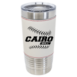 20 oz. Baseball Leather Tumbler with Slider Lid